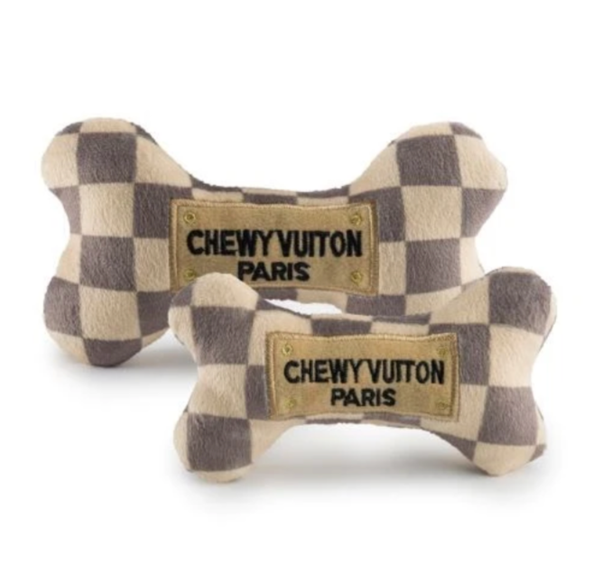 Chewy Vuitton Pink Ombre Bone - Dog Toy