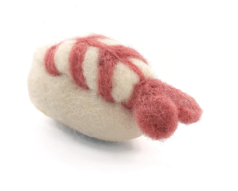 Joy Toy - Plush Nigiri sushi with prawn (embroidered) plush clip on 7 cm